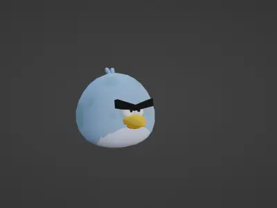 TONY FROM ANGRY BIRDS Low-poly 3D model