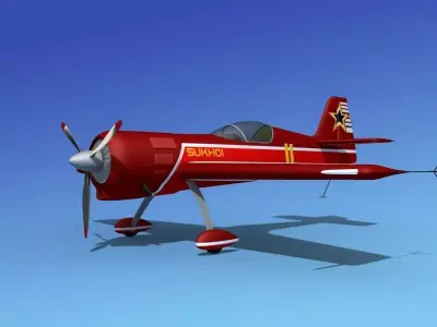 Sukhoi SU-26 Aerobat V07 3D model