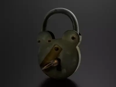 Padlock 1 3D print model
