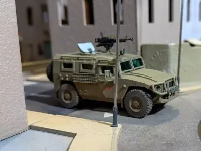 GAZ-2330 Tigr Armored Truck Russian Army Vehicle 3D print model