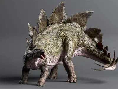 STEGOSAURUS Low-poly 3D model