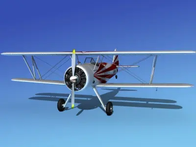 Stearman PT-17 Kaydet Sport V14 3D model