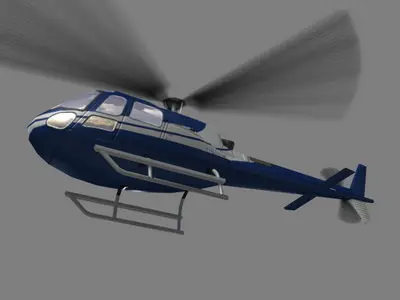 As-350 V5 Helicoopter Low-poly 3D model