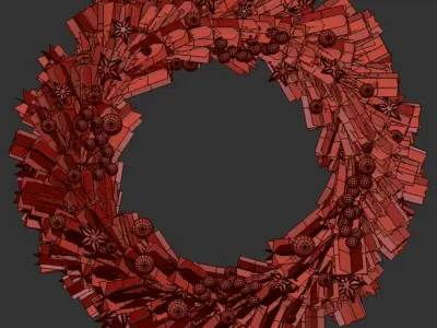  Christmas wreath Free 3D model
