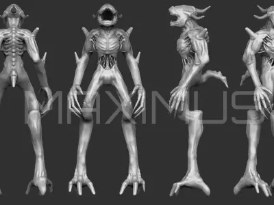 Alien Type X Free 3D model