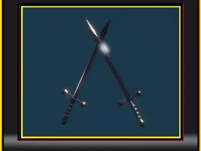 Epic Sabers Free low-poly 3D model