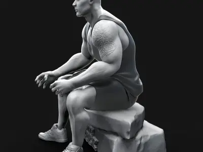 The Rock 3D Printable Free Free 3D print model