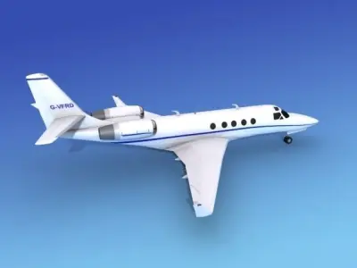 IAI Astra Jet V03 3D model