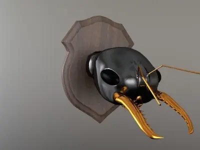 Big Game Bug Hunter Jack Jumper Ant mounted 3D model