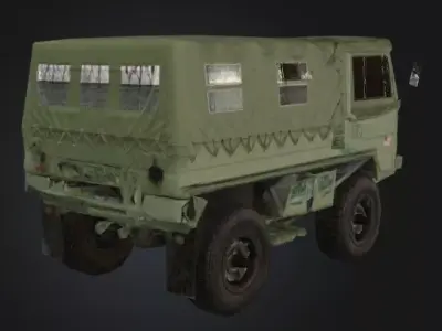 Military Vehicle Low-poly 3D model get