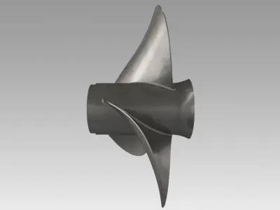 Boat propeller 3D model