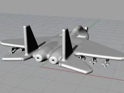 Pendant Aircraft Model F-105 N012329 3D print model