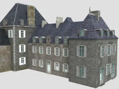 French XVIIIth century manor 3D model