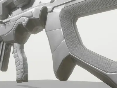 KSR28 Sniperrifle Blender 2-82a Version Free low-poly 3D model