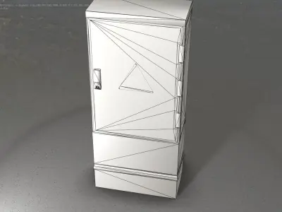 Electrical Distribution Cabinet 86 Low-poly 3D model