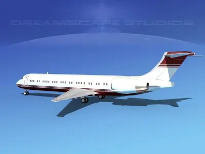 McDonnell Douglas MD-87 Corporate 9 3D model