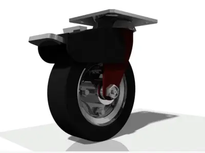 Rodzio Giratrio Caster Wheel Free 3D model