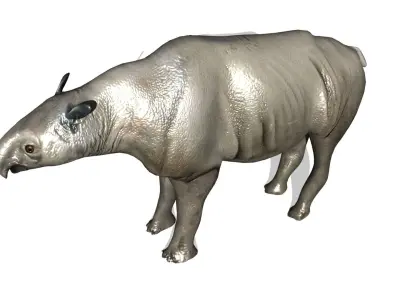 indricotherium metal animal 3D model
