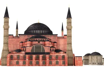 Hagia Sophia Ayasofya camii 3D model