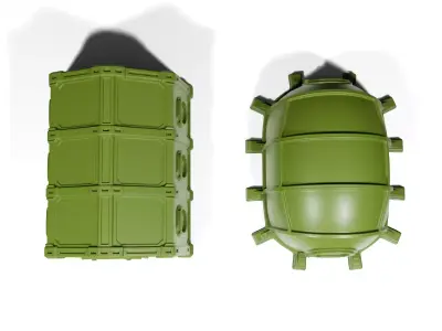 Sci-fi tents 3D print model
