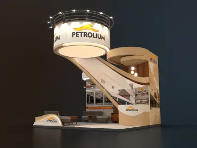 exhibition stand 25 sqm 3D model