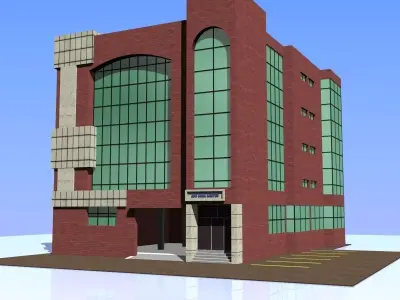 Bank Building 01 3D model