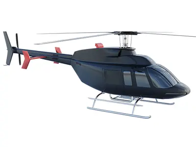 Bell 407 Low-poly 3D model