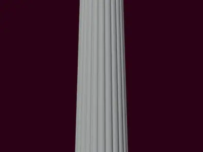 Ancient Column Low-poly 3D model