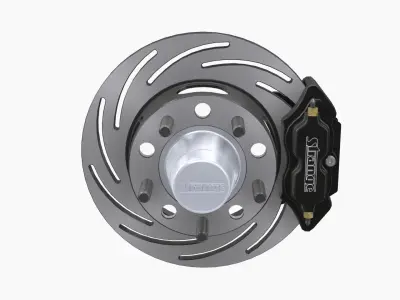 Strange Rear Brake Disc Low-poly 3D model