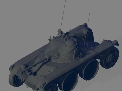 Panhard E B R 1963 3D model