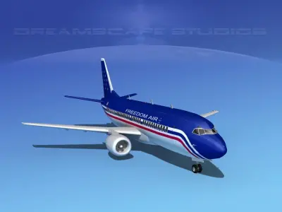 Boeing 737-300 Freedom Air 3D model