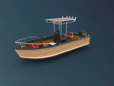 Boat luxury 3D model