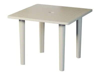 Square Plastic Table Low-poly 3D model
