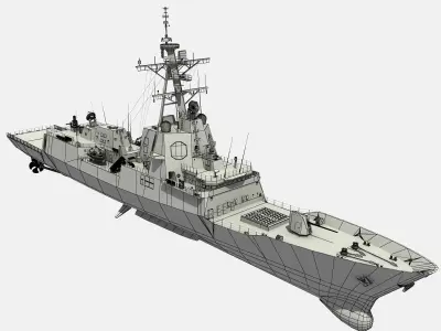HMAS SYDNEY - HOBART CLASS DESTROYER 3D model