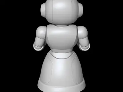 Robot Waiter 3D Model STL File 3D print model purchase