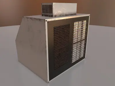 PBR Ice Machine Low-poly 3D model