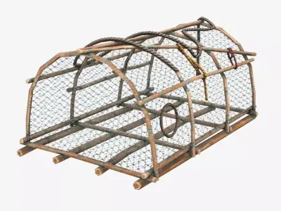 Crab Trap 04 Low-poly 3D model