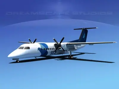 DeHavilland DHC-8-Q300 SATA Air 3D model