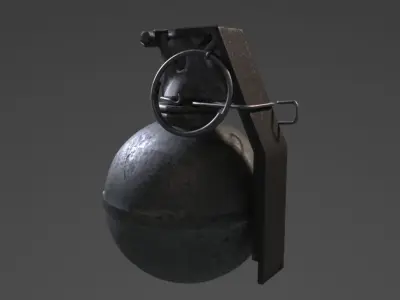 explosive pack Low-poly 3D model