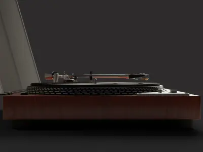 Vintage Turntable 3D model