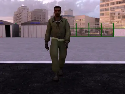 Solider rio de janeiro Low-poly 3D model