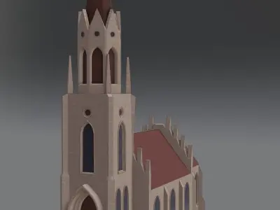 Gothic Church Free 3D model