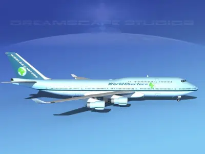 Boeing 747-8I World Charters 3D model