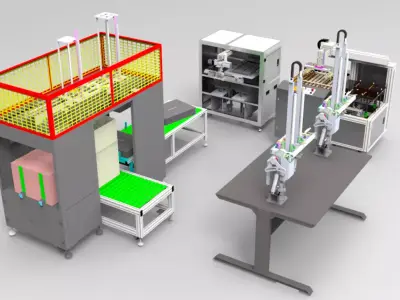 Feeding machine Assembly 3D model
