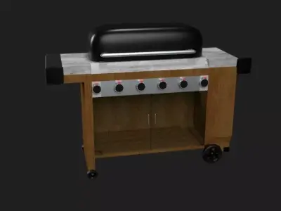 Barbecue Grill Free low-poly 3D model