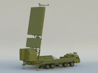 55Zh6ME Nebo M RLM-S L-Band Radar System 3D model