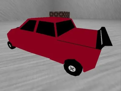 Sports Car Low-poly 3D model