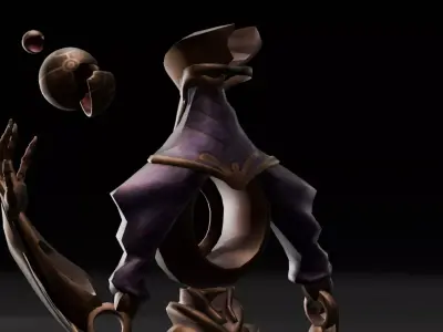 Arcane Alien Low-poly 3D model