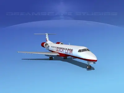 Embraer ERJ-140 Quicklink 3D model