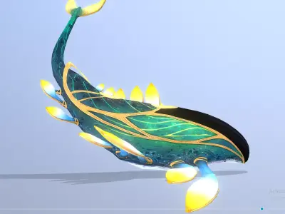 SKY WHALE Sea Whale Multi Action 3D model